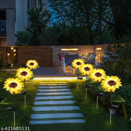 Solar Sunflower light. (Pack of 2pc)